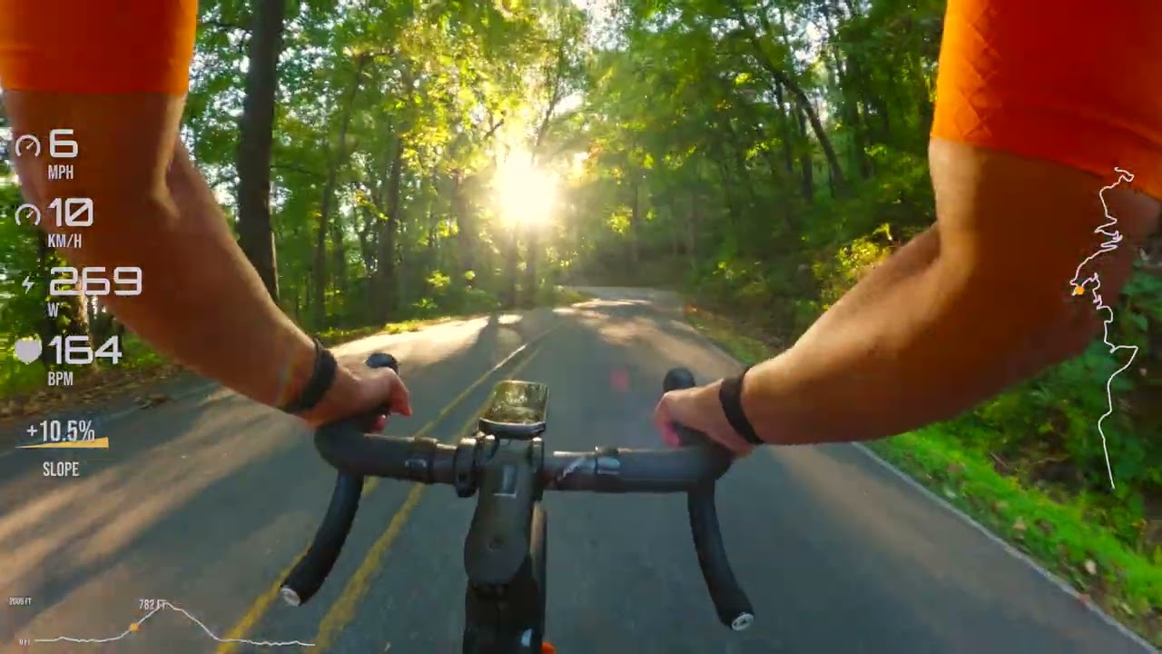 Virtual Bike Ride 4K &ndash; Autumn Scenic Ride on Skyuka Mtn | Cinematic POV Cycling Time ADHX 45