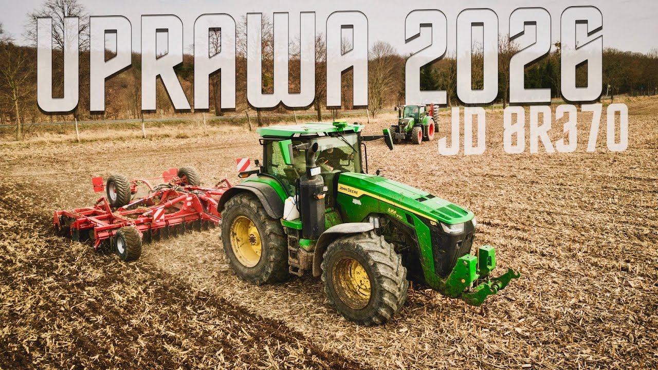 UPRAWA PO KUKURYDZY 2026! ☆ JOHN DEERE 8R 370 & HORSCH JOKER 5 HD ☆ AW ™