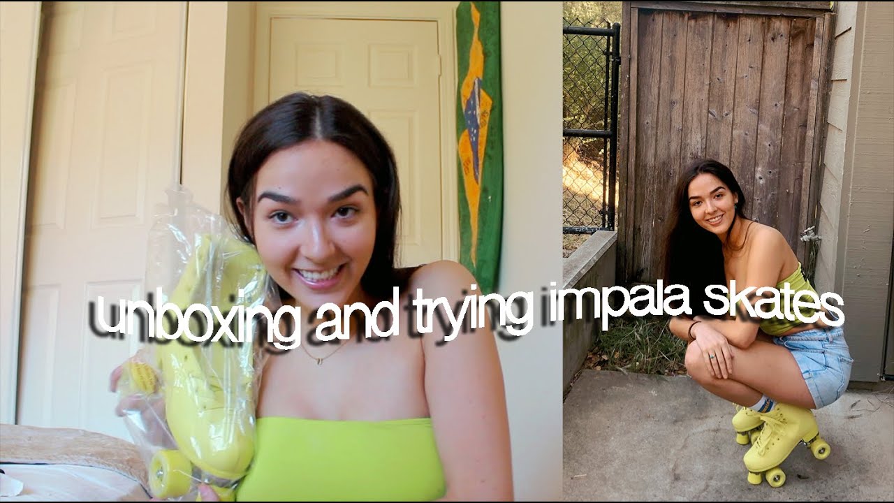 UNBOXING IMPALA ROLLER SKATES (and trying to skate for the first time)