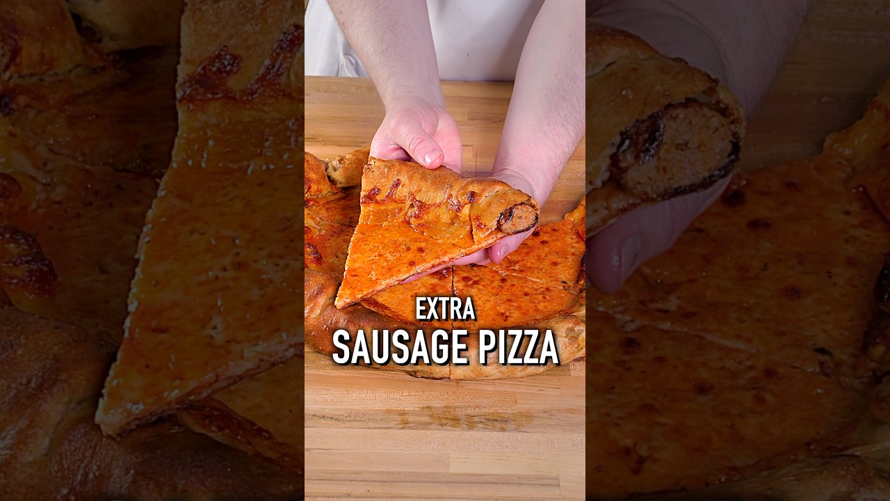 Extra Sausage Pizza 🍕 #shorts