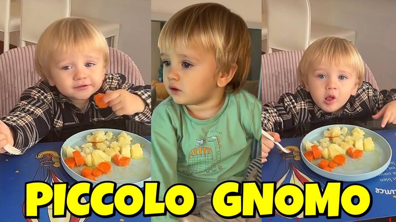 Clizia Incorvaia parla con Gabriele mentre mangia al posto di Paolo Ciavarro il piccolo gnomo