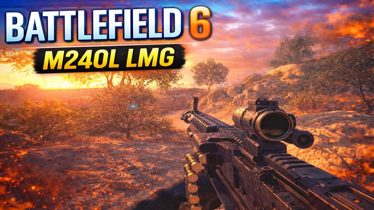 Battlefield 6 M240L LMG Support MVP Gameplay Blackwell Fields PS5 Pro HDR 4K with @Maxiq