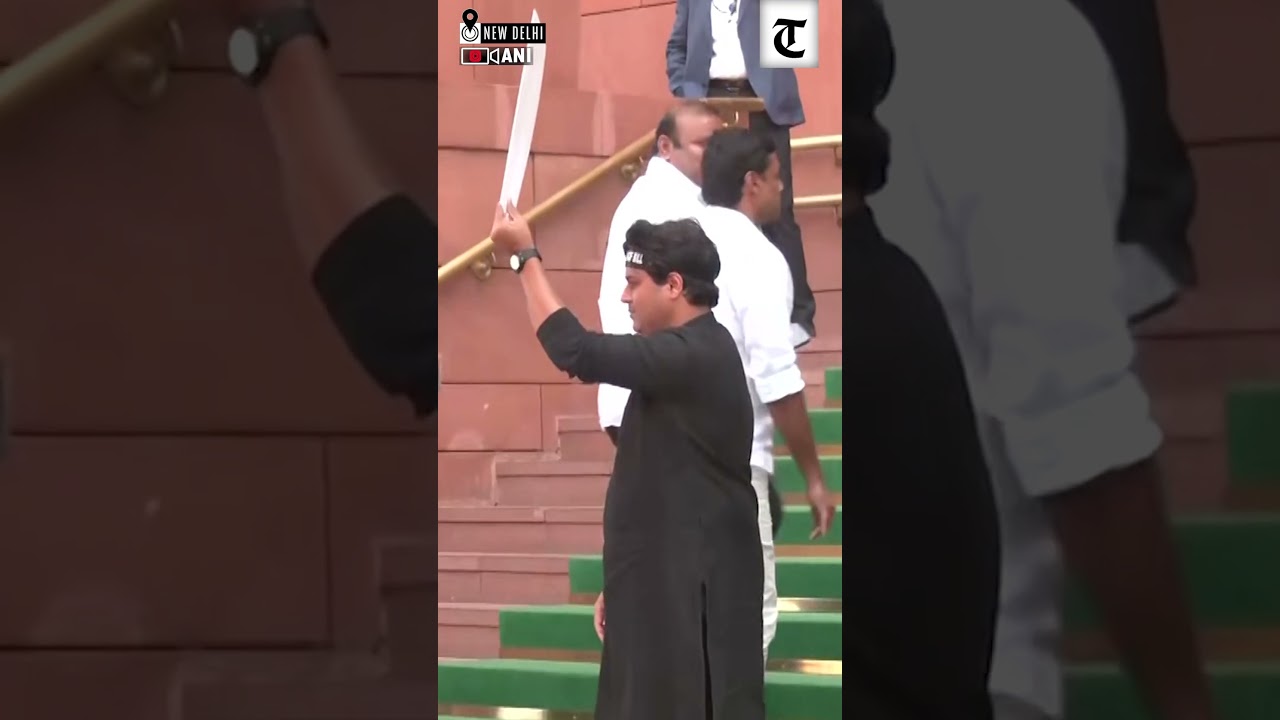 Congress’ Imran Pratapgarhi arrives in Parliament wearing black to protest against Waqf Bill