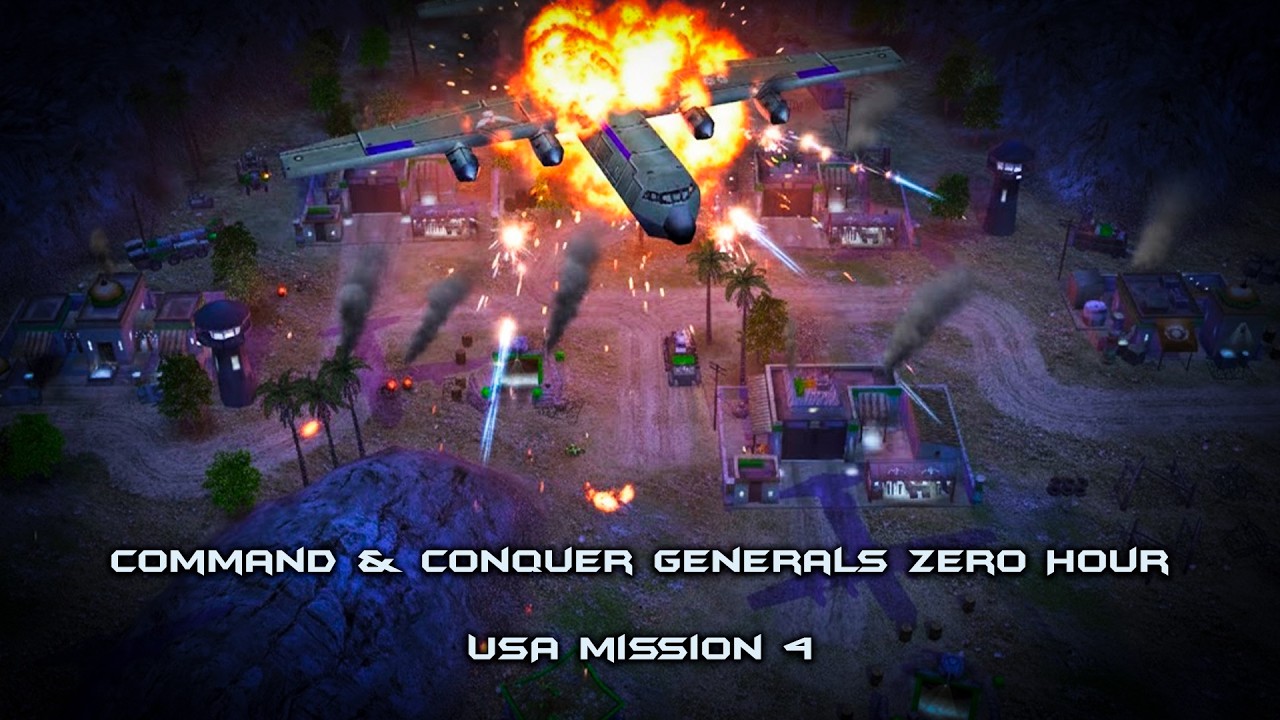 Command & Conquer Generals Zero Hour (USA mission 4) - Amisbad Oil Fields, Iran