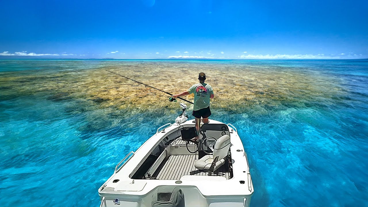 Exploring NEW REEF in my tinny!