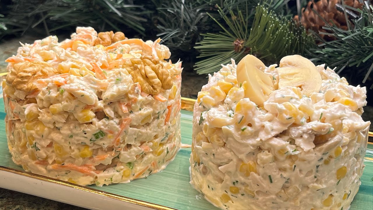 Two Juicy Chicken Breast Salads/The Quickest Recipe