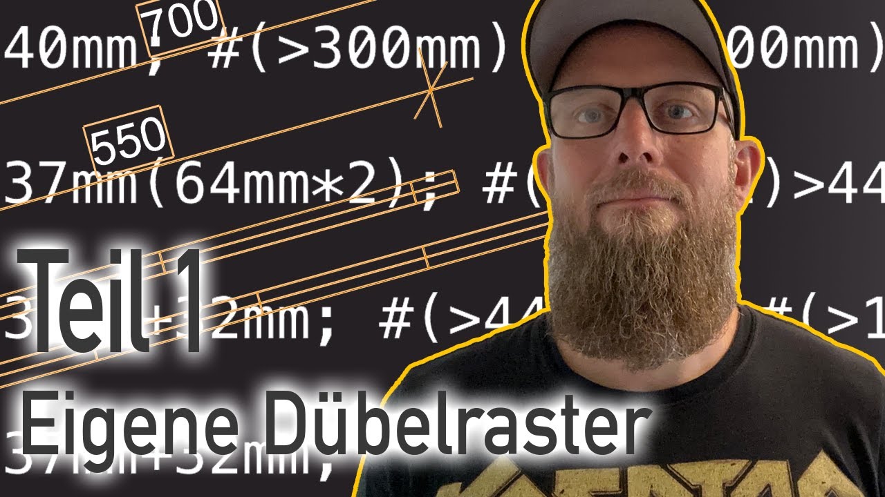 Eigene Raster anlegen Teil 1 - Dübelraster