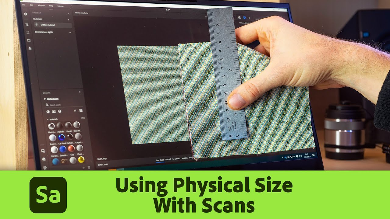Using Physical Size with Scans in Substance 3D Sampler | Adobe Substance 3D