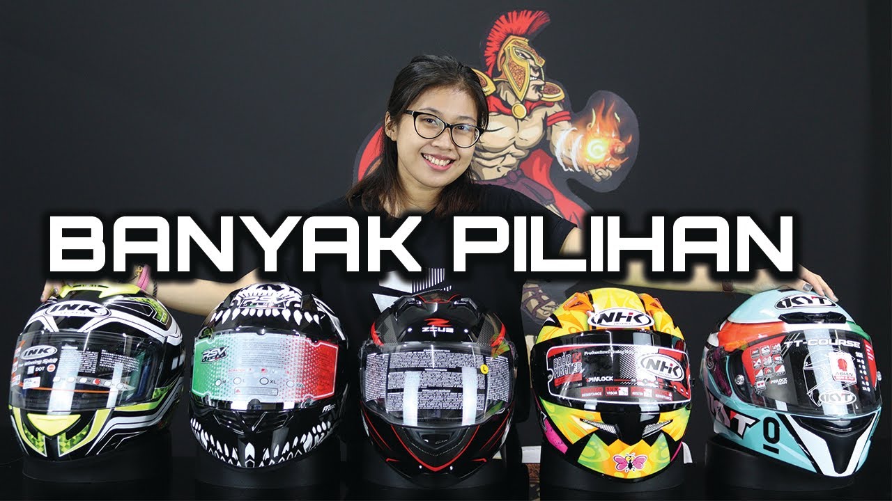 Pilihan helm fullface budged pelajar untuk motor SPORT