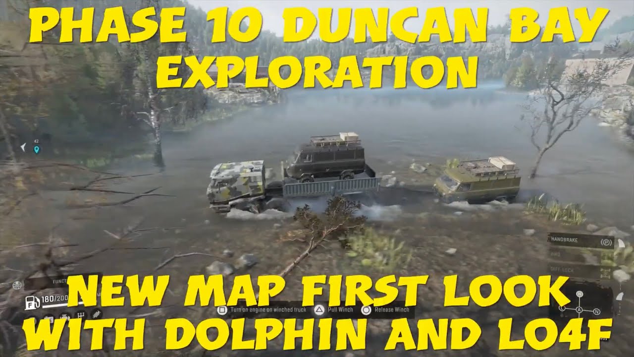 SnowRunner Duncan Bay Exploration Phase 10 New Map First Look With Dolphin And Lo4f