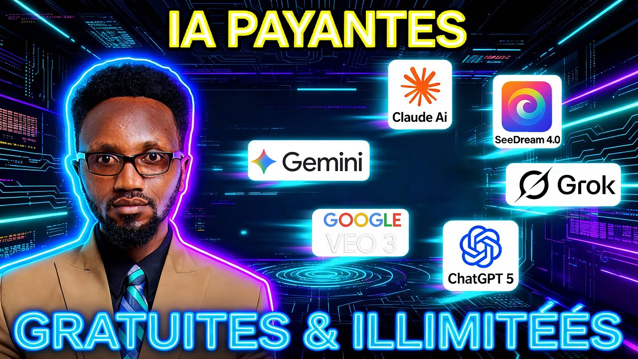 Toutes les IA Payantes sont GRATUITES et ILLIMIT&Eacute;ES (GPT-5, Gemini 2.5, VEO 3, Seedream, Claude IA&hellip;)