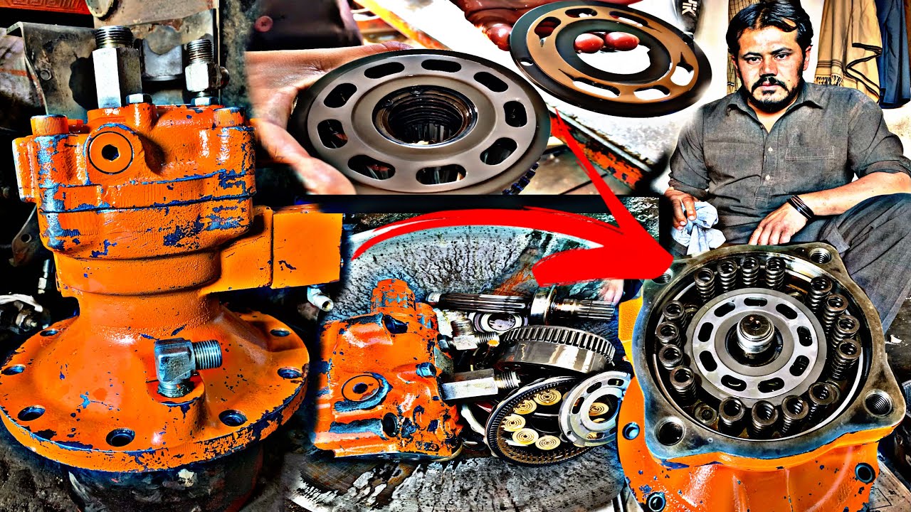 How To Repair Hydraulic Swing Motor For Doosan Excavator || Clean And Rebuild process.