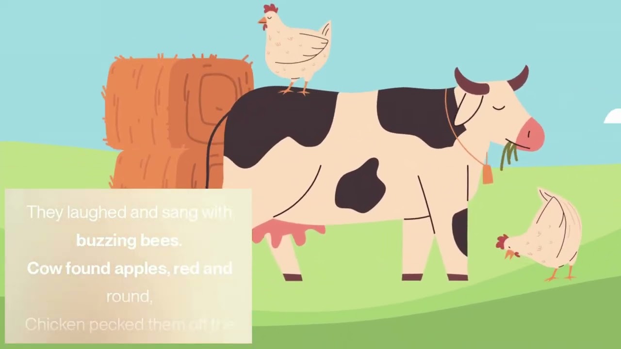 Cow and Chicken&rsquo;s Barnyard Adventure 🐄🐔 | Best Friends Farm Rhyme for Kids