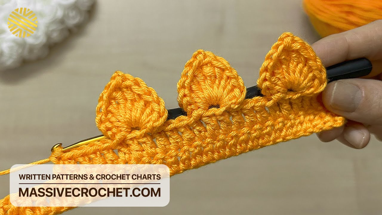 VERY EASY Crochet Border Pattern for Beginners! 👍🏻 PRETTY Crochet Edging for Baby Blanket & Scarf