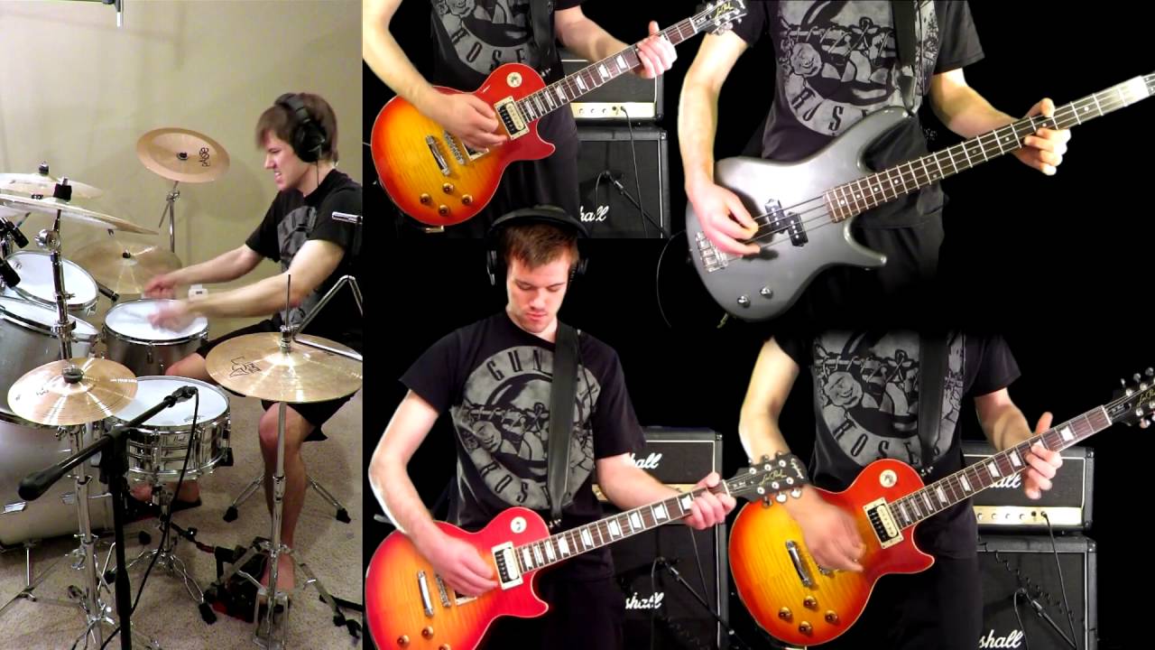 Coma - Guns N' Roses Guitar (Solo) Bass Drum Cover