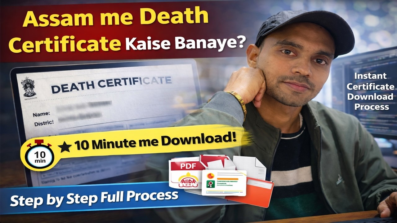 Assam me Death Certificate Kaise Banaye | Instant Download Process | Full Step by Step Guide