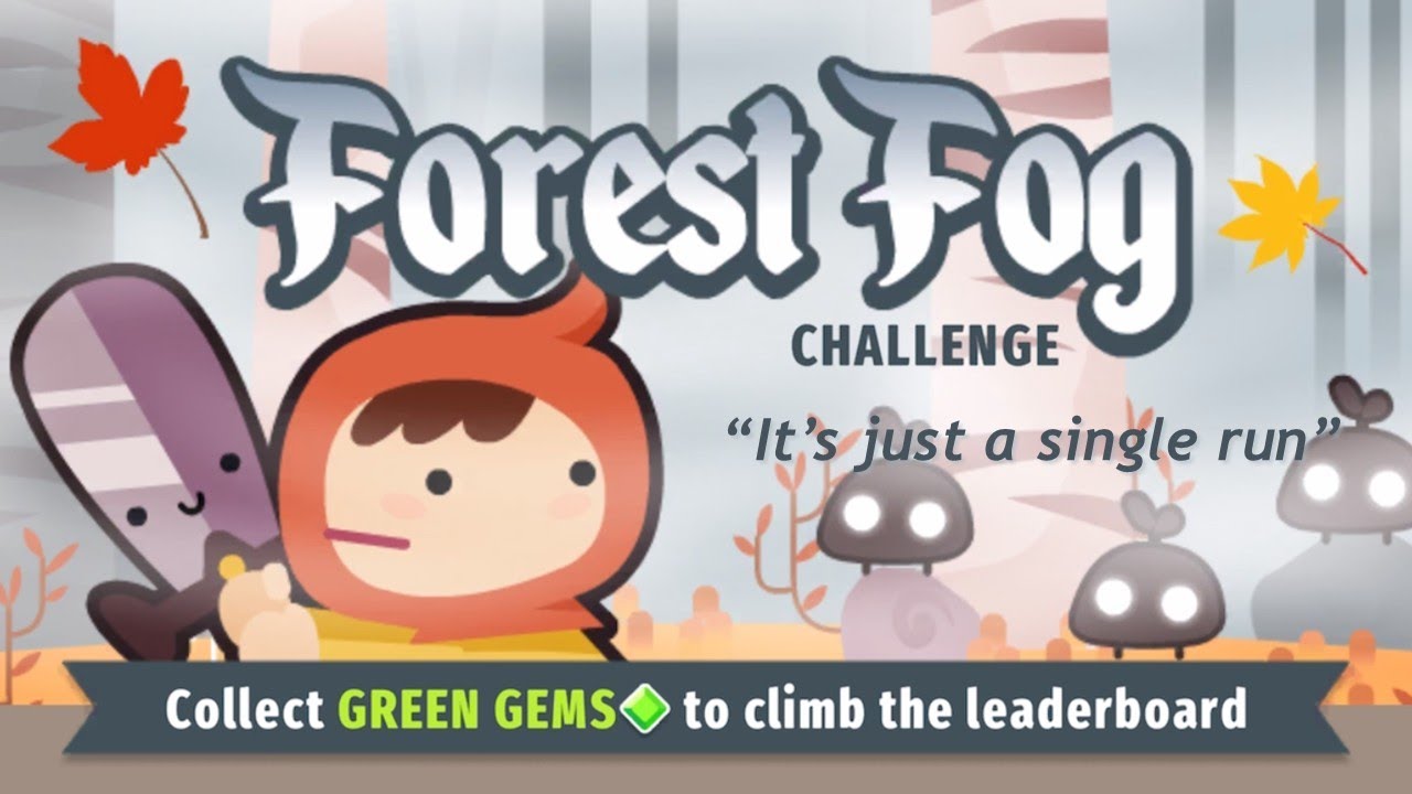 A single, long Forest Fog run - Micro RPG