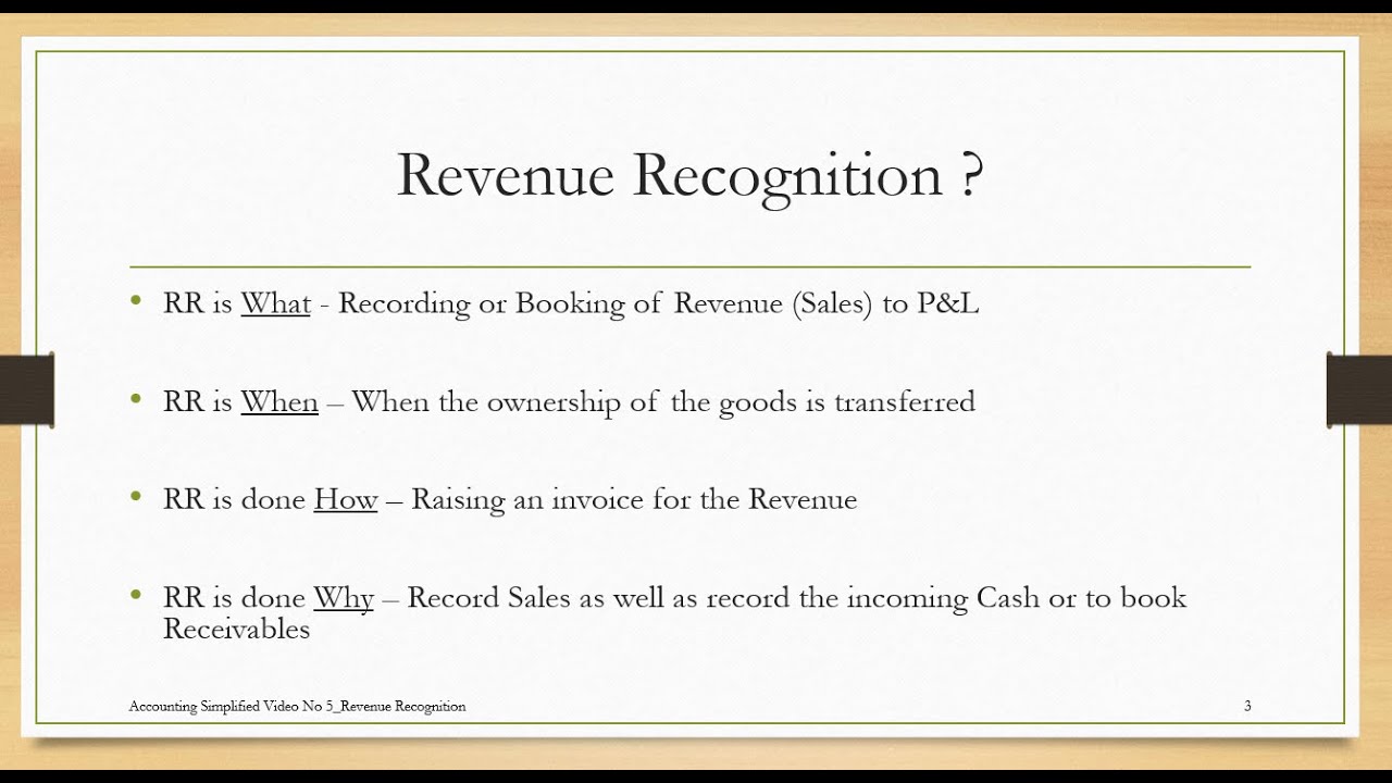 Revenue Recognition | Products and Services | Accounting | Journal Entries | Project Accounting