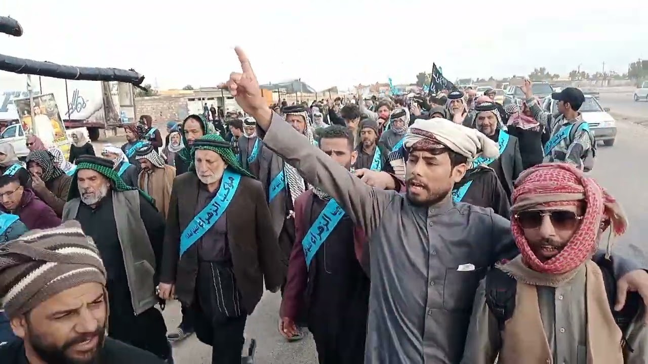 موكب الزهراء (ع)  زيارة الامام موسى الكاظم عليه السلام الرادود الحسيني الملا محمد الركابي