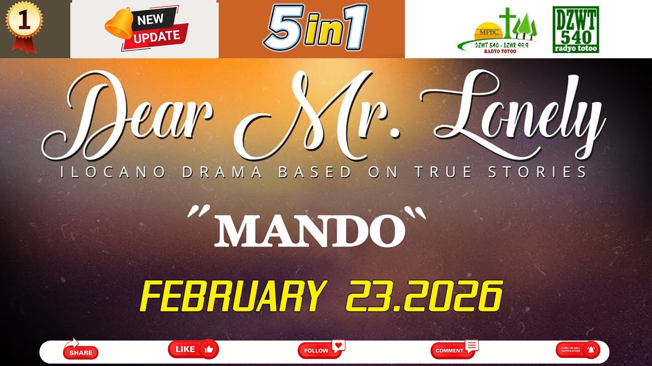 Dear Mr. Lonely - MANDO | New Update 5IN1 | Ferbuary 23.2026 | #dearmrlonelyaudio