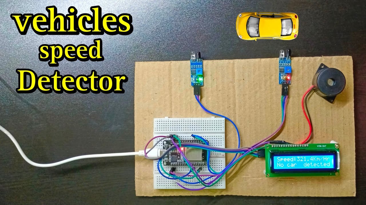 vehicles speed detector using esp32 | speed monitering | esp32 projects | iot projects
