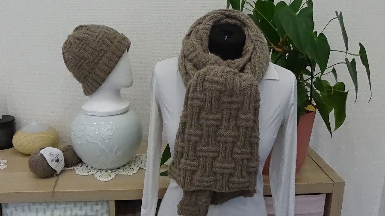 ENSEMBLE BONNET ET ECHARPE  POUR HOMME