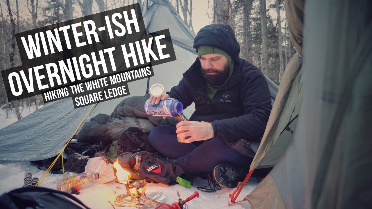 Winter(ish) Overnight Camping | Hiking the White Mountains | Square Ledge