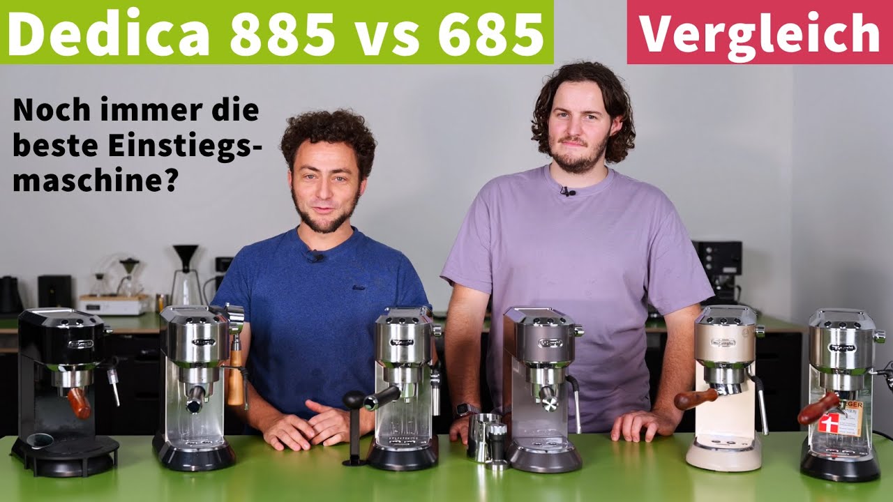 Delonghi Dedica 685 vs 885 - Espressomaschinen-Vergleich [Dedica Reihe 1/5]