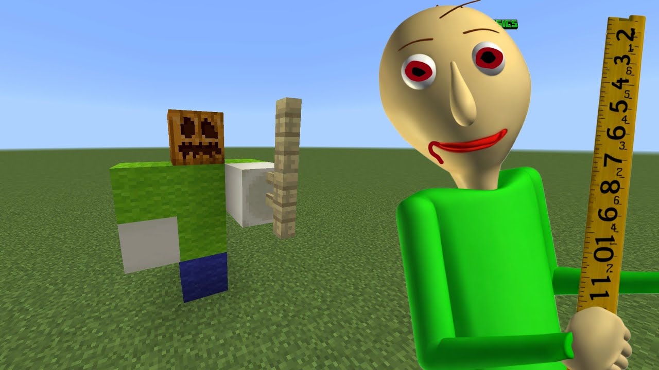 Creepy Baldi MOD in Minecraft PE 