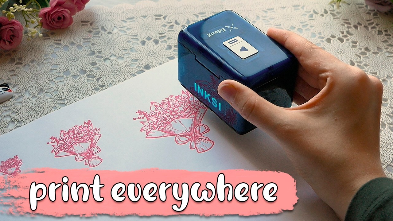Mini Printer INKSI-01 - Unboxing and Review of Handheld Inkjet Printer