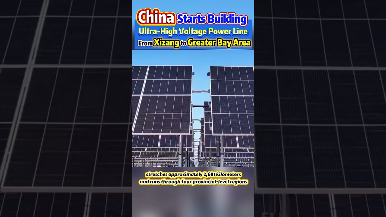 China starts building ultra-high voltage #power line from #Xizang to #GreaterBayArea  #BuildChina