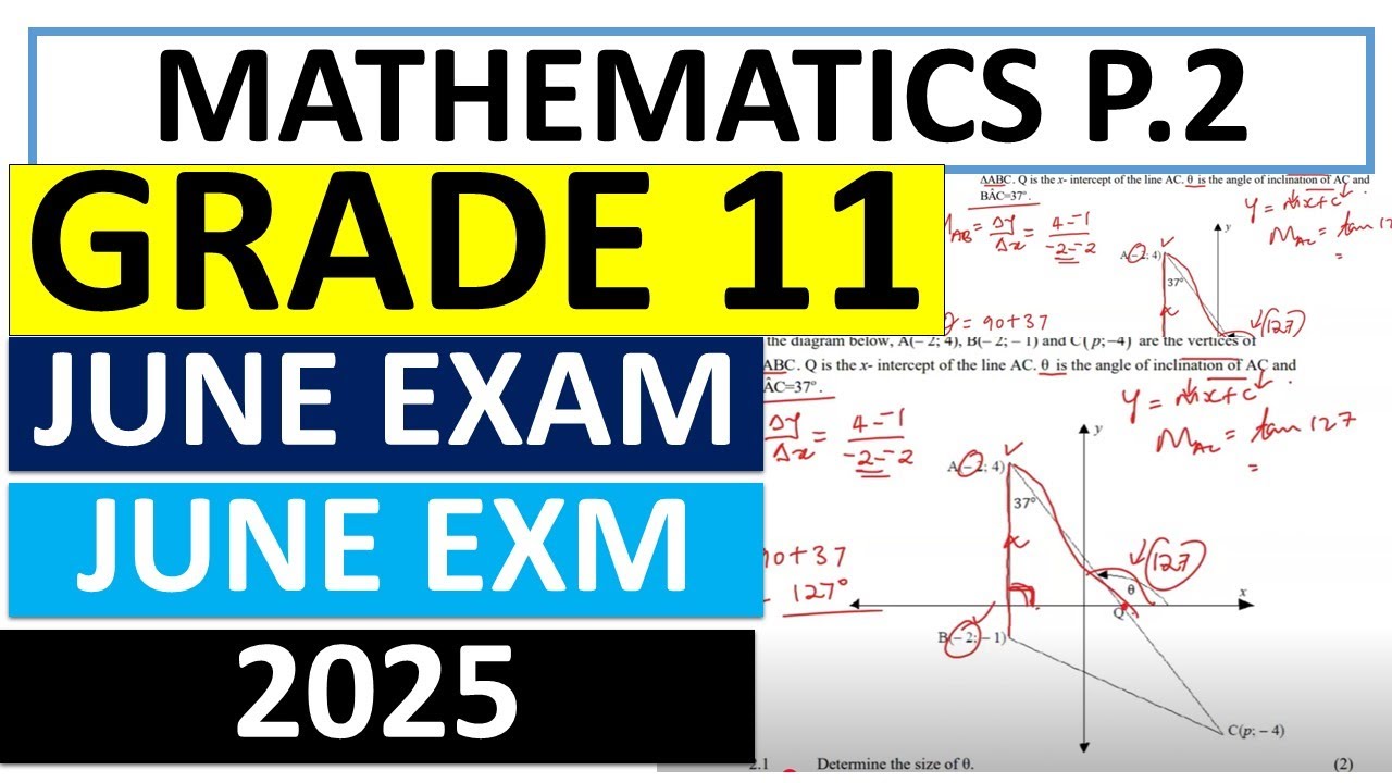 2025 JUNE EXAMS MATHEMATICS P.2 GRADE 11 PAPER 2 THUNDEREDUC, GRADE 11 MATHEMATICS P.2 2025
