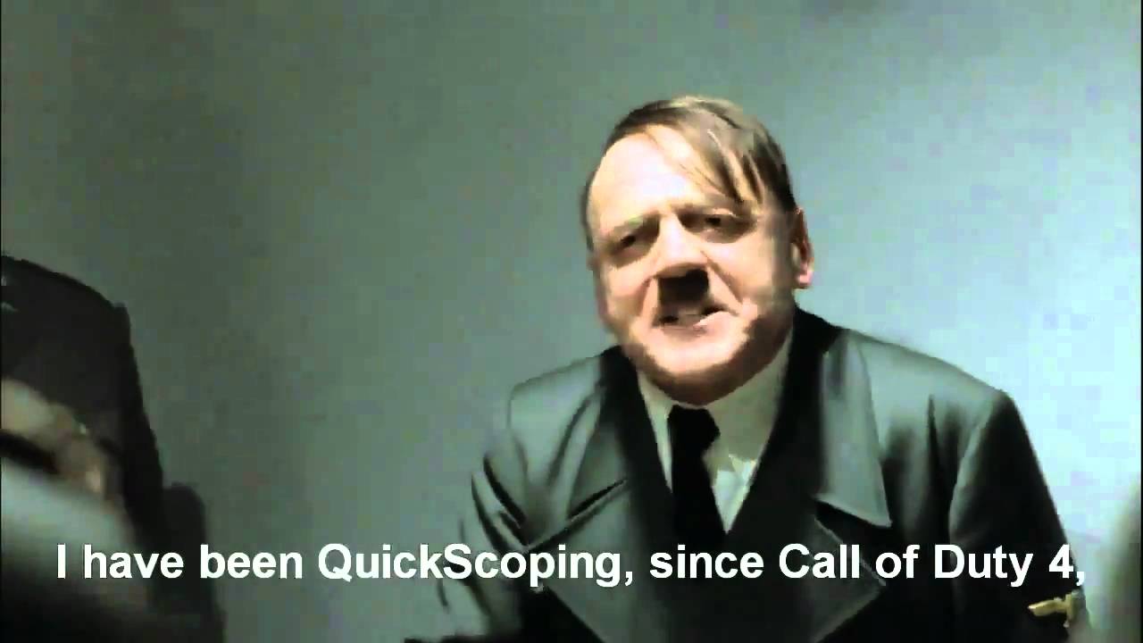 Hitler finds out that you can't quickscope in black ops