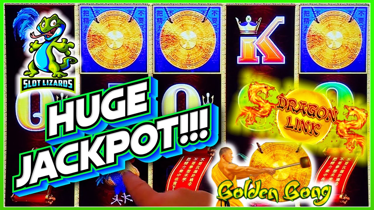 HUGE JACKPOT! FULL SCREEN EPICNESS! Dragon Link Golden Gong Slot HIGHLIGHT!