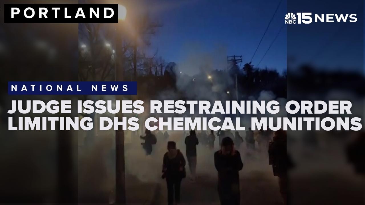 Judge issues restraining order limiting DHS chemical munitions outside Portland ICE site