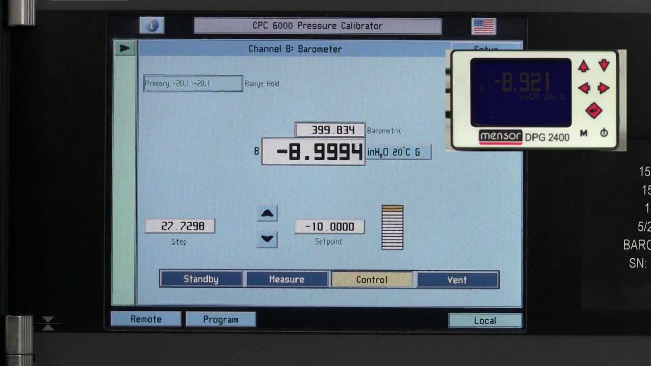 CPC6000 Automated Pressure Controller Demonstration