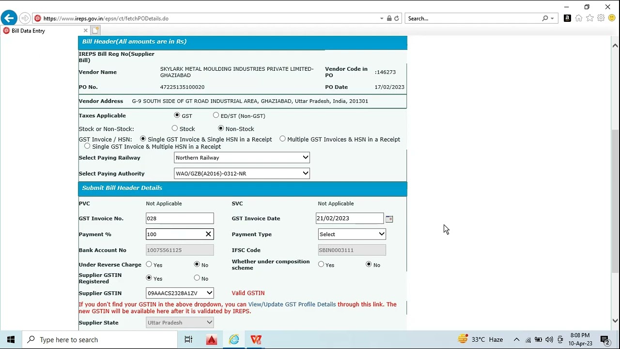 HOW TO SUBMIT IREPS BILL