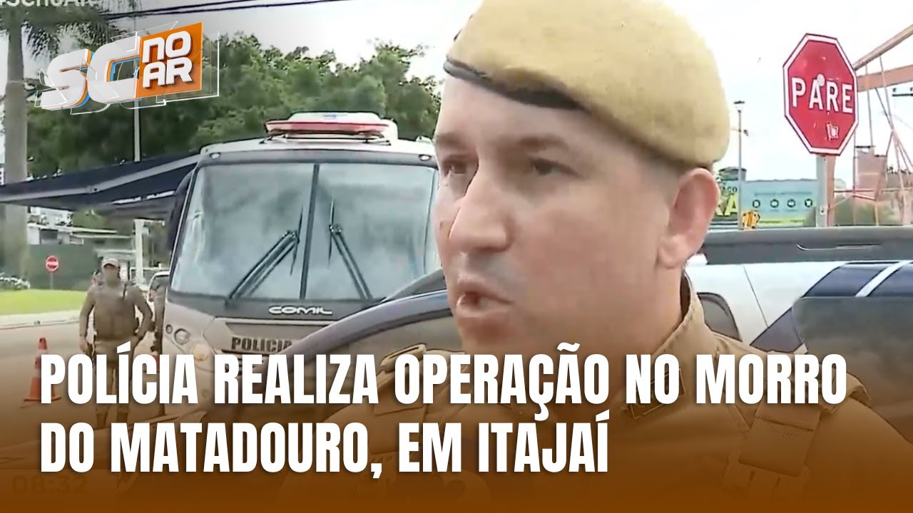 Polícia realiza operação contra o tráfico de drogas no Morro do Matadouro