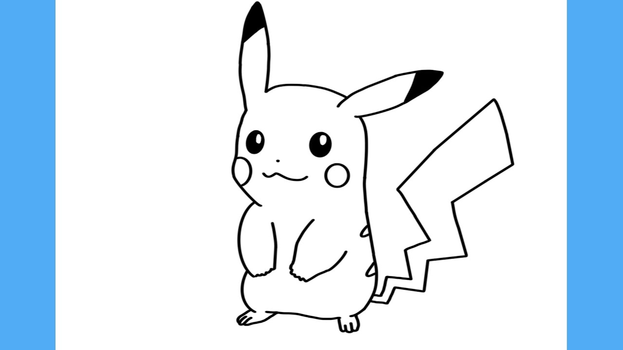 COMO DESENHAR  O PIKACHU (POKÉMON) - Passo a Passo