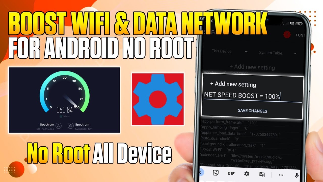 Ускорьте подключение к Интернету по Wi-Fi и сети передачи данных с помощью кодов SetEdit | Без рута
