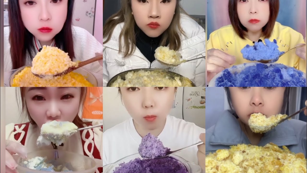 ASMR CRUSHED ICE EATING | FLAVORED ICE EATING