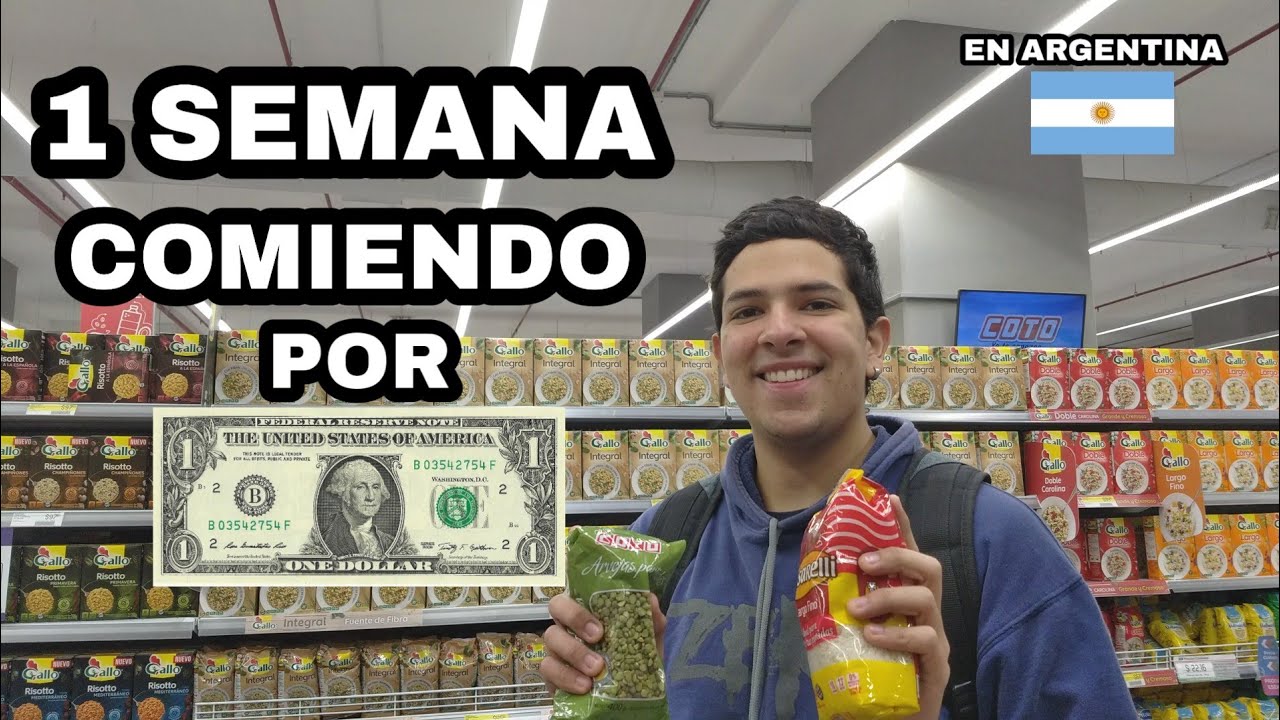 UNA SEMANA COMIENDO POR 1 DOLAR EN ARGENTINA 🍝😱