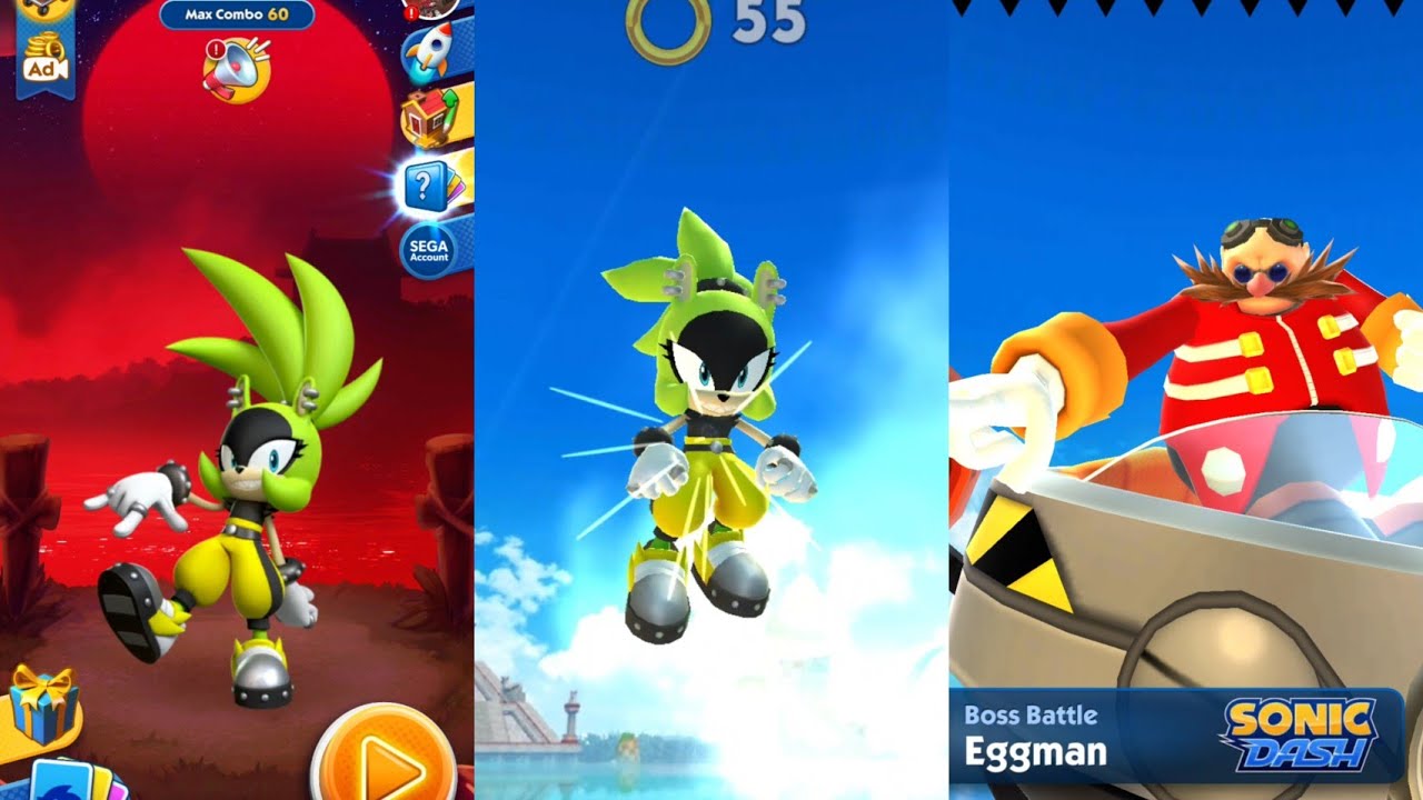 Surge gameplay in Sonic Dash Running game 