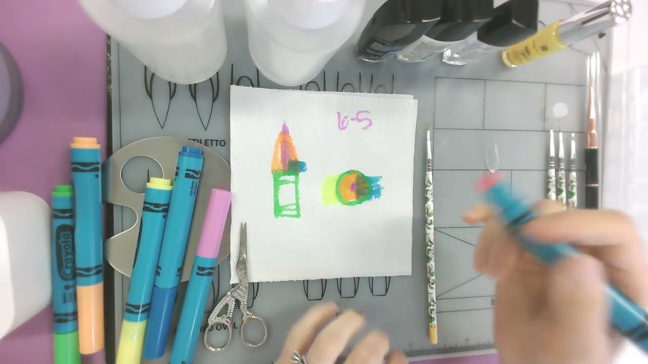 How to make a striper, use dispenser bottles, and how to handle polish bottles. 8 20 25