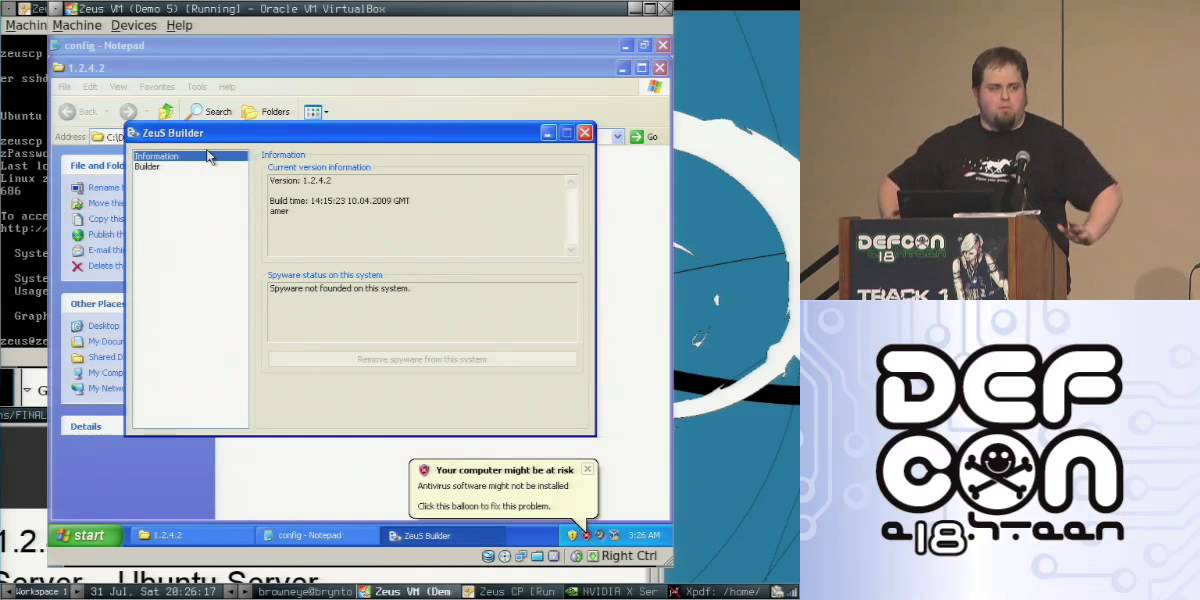 DEF CON 18 Hacking Conference Presentation By Dennis Brown  Resilient Botnet Command and Control wit