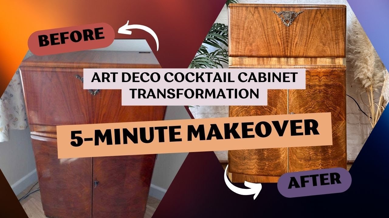 Art Deco Cocktail Cabinet: A Jaw-Dropping 5-Minute Transformation