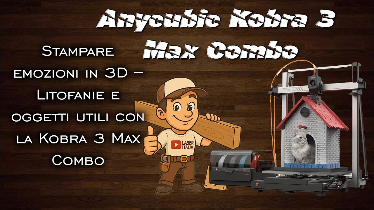 Da foto a litofania: magia 3D con la Anycubic Kobra 3 Max Combo