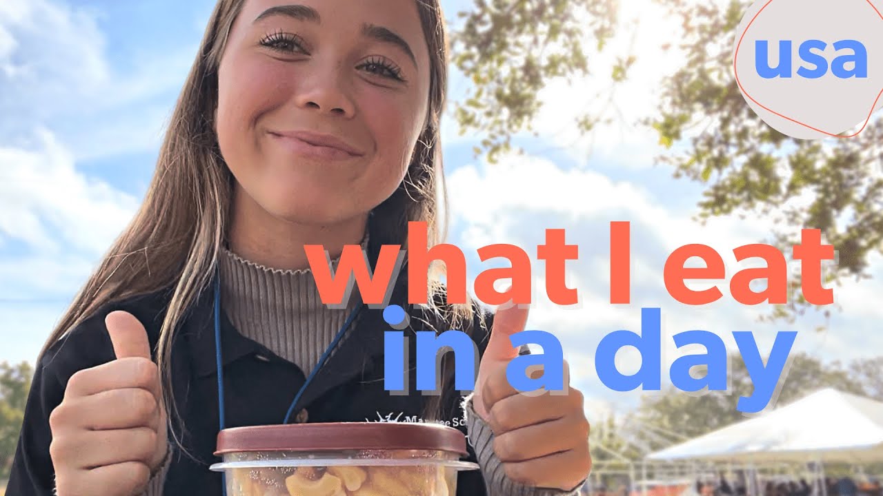 What I Eat In A HIGH SCHOOL Day 🇺🇸 Annelie Vlog #10 | Auslandsjahr USA
