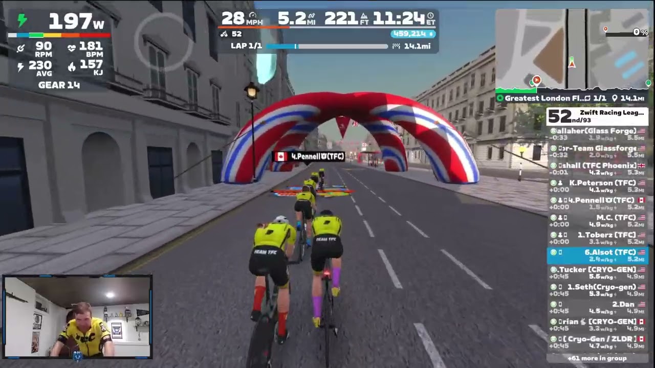 Zwift Racing League - Round 2 Stage 1 - TFC Apocalypse (Indigo B1)