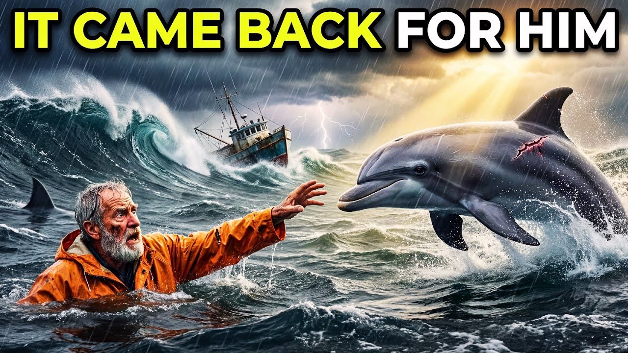 Fisherman Had No Idea The Dolphin He Saved Would Return To Save Him
